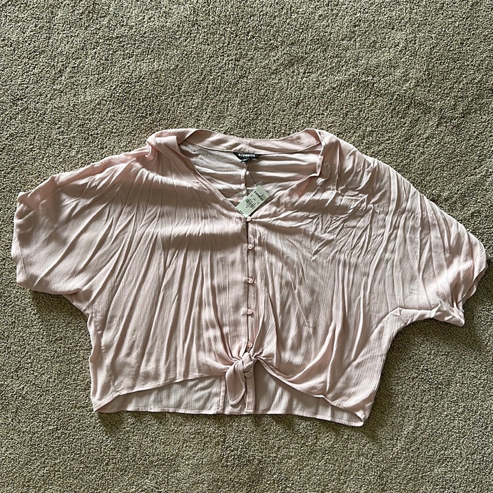 Pink Express short sleeve top.